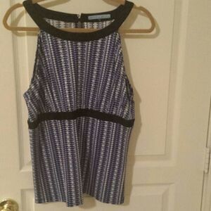 Blue and White Top